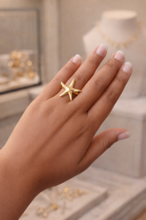 Gold Star Ring