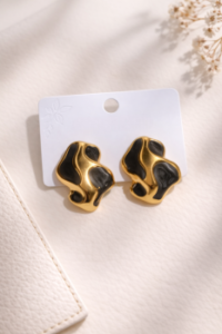 Black-Gold Style Earring