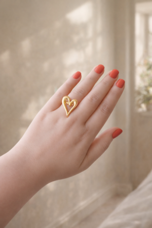 Gold Plated Heart Ring